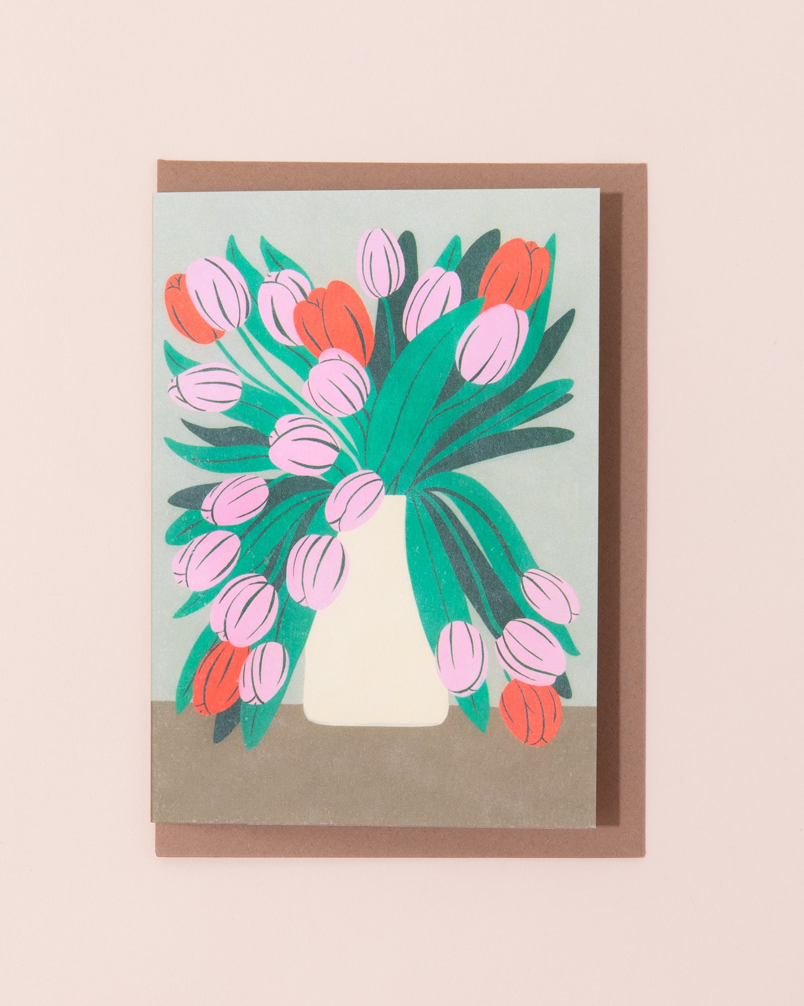Spring Flowers Greetings Card