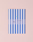 Blue and white stripe notebook 