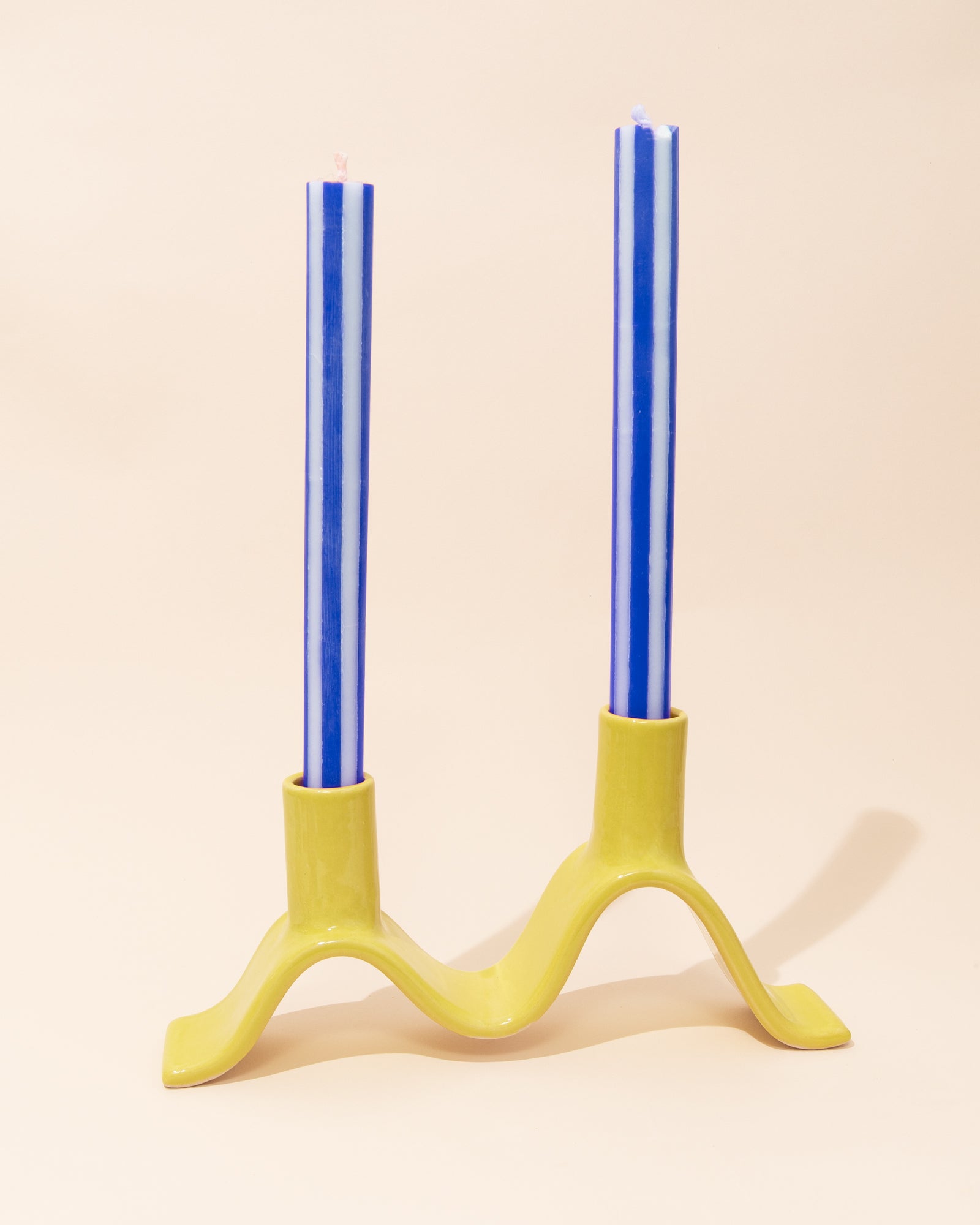 Florence Mytum Wavy Candelabra | Chartreuse