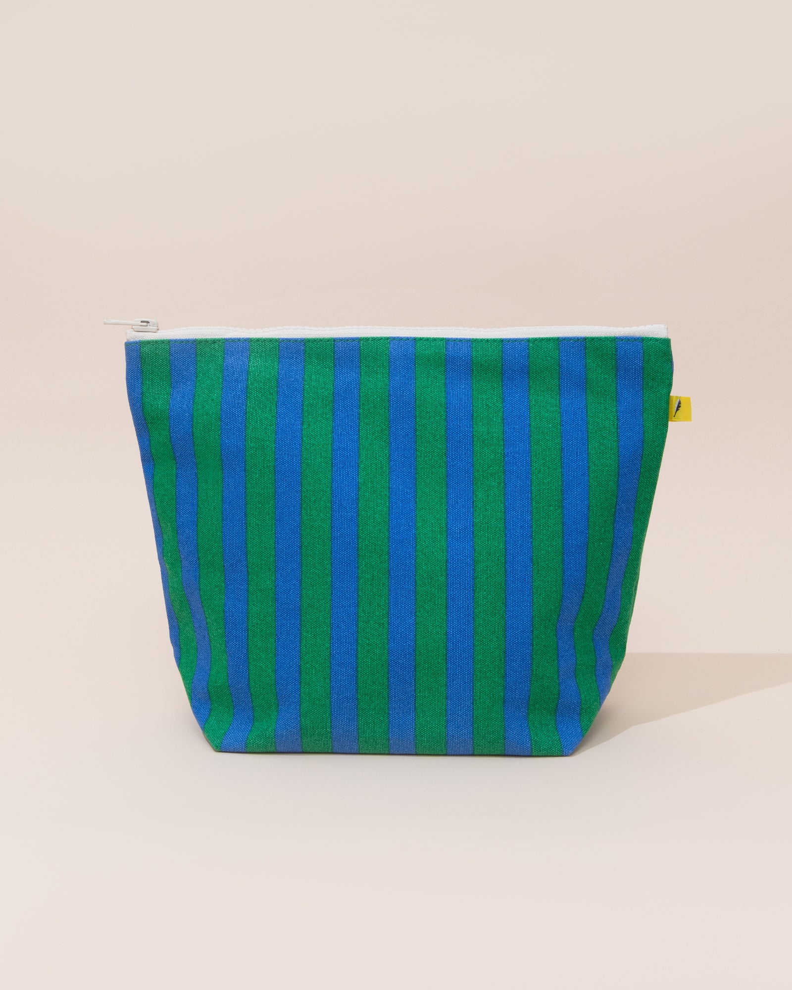 Fluf Storage Stripe Pouch | Green + Blue