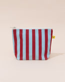 Fluf Storage Stripe Pouch | Burgundy + Blue