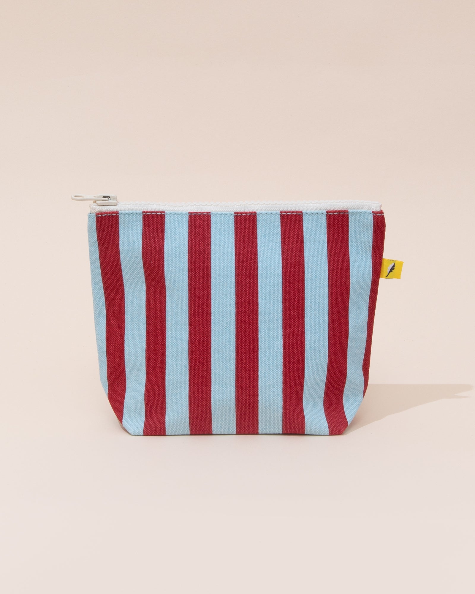 Fluf Storage Stripe Pouch | Burgundy + Blue