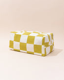 Fluf Travel Bag | Green + White Check