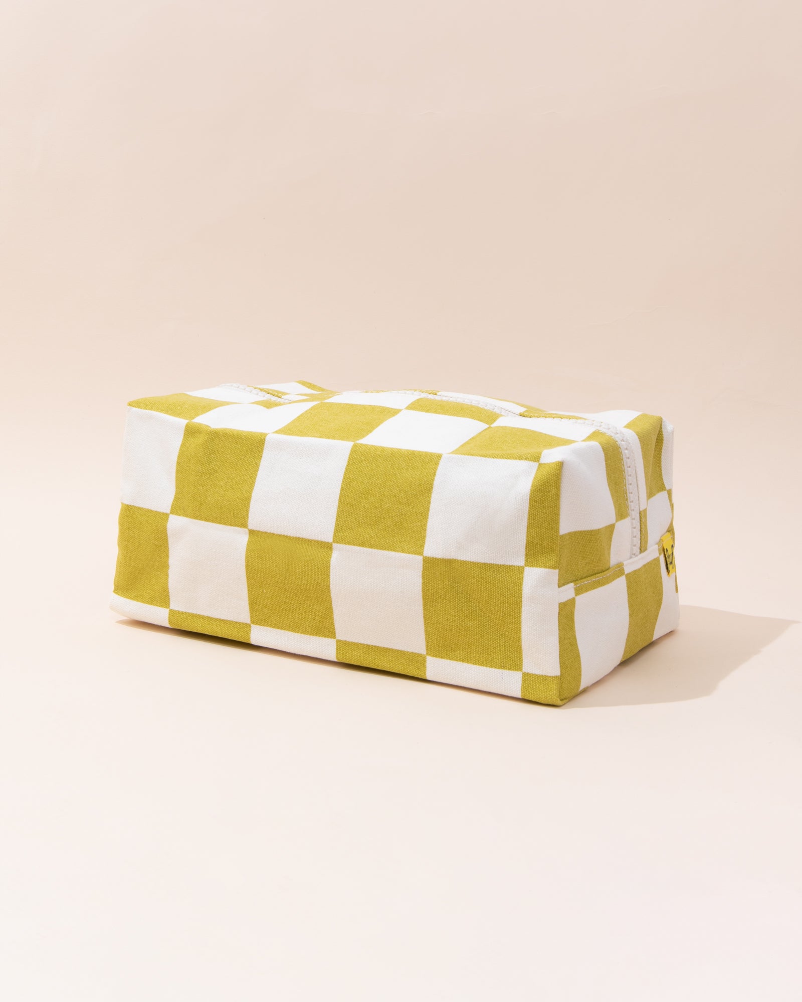Fluf Travel Bag | Green + White Check