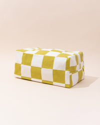 Fluf Travel Bag | Green + White Check