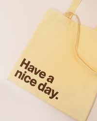 Fluf Butter Yellow Tote Bag