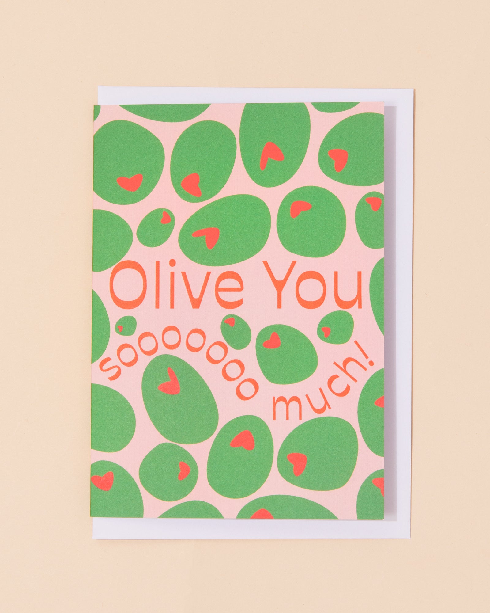 Olive You Greetings Card