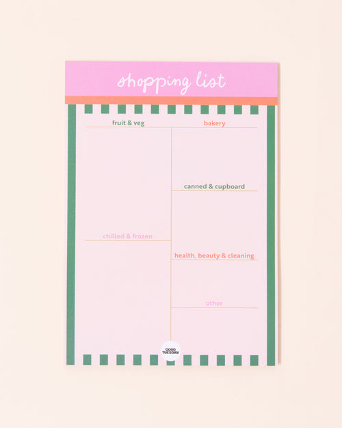 Weekly Shopping List Pad