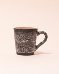 HKLIVING 70s style ceramic espresso coffee mug in black and white