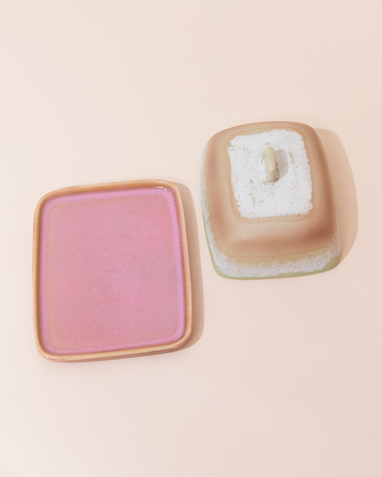 HKLIVING 70s Ceramics Butter Dish | Skyline