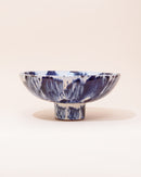 HKLIVING Ceramic Bowl On Base | Indigo