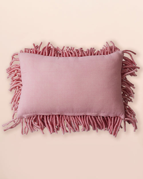 HKLIVING Rugged Wool Cushion | Pink