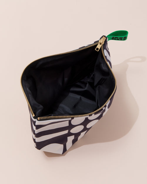 Irregular Sleep Pattern Organic Cotton Washbag | Mono