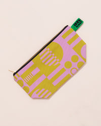 Irregular Sleep Pattern Organic Cotton Washbag | Wasabi