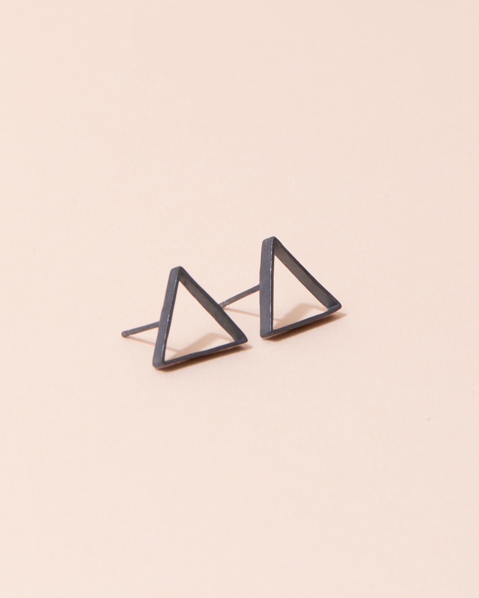 Jennifer Nicolson Black Triangle Earrings