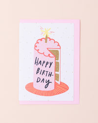Birthday Cake Greetings Card