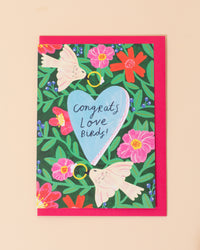 Love Birds Greetings Card