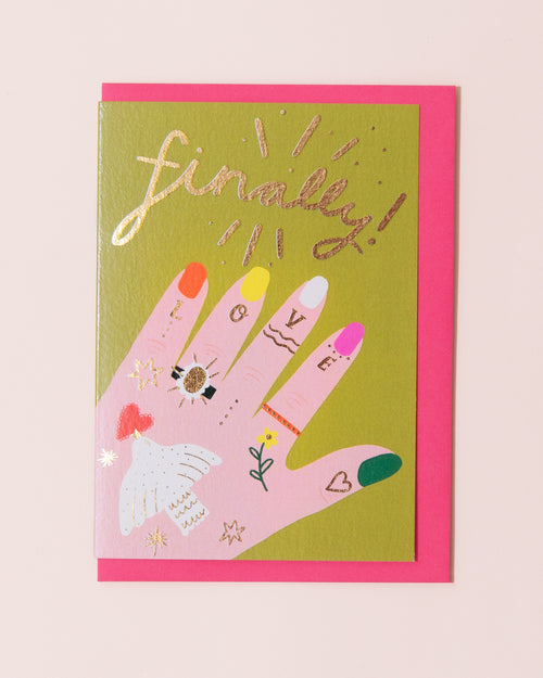 Finally! Engagement Greetings Card