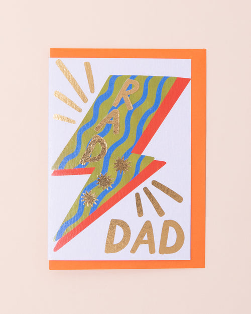 Father's Day Rad Dad Greetings Card