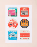 The Laurieston Beer Mats Print