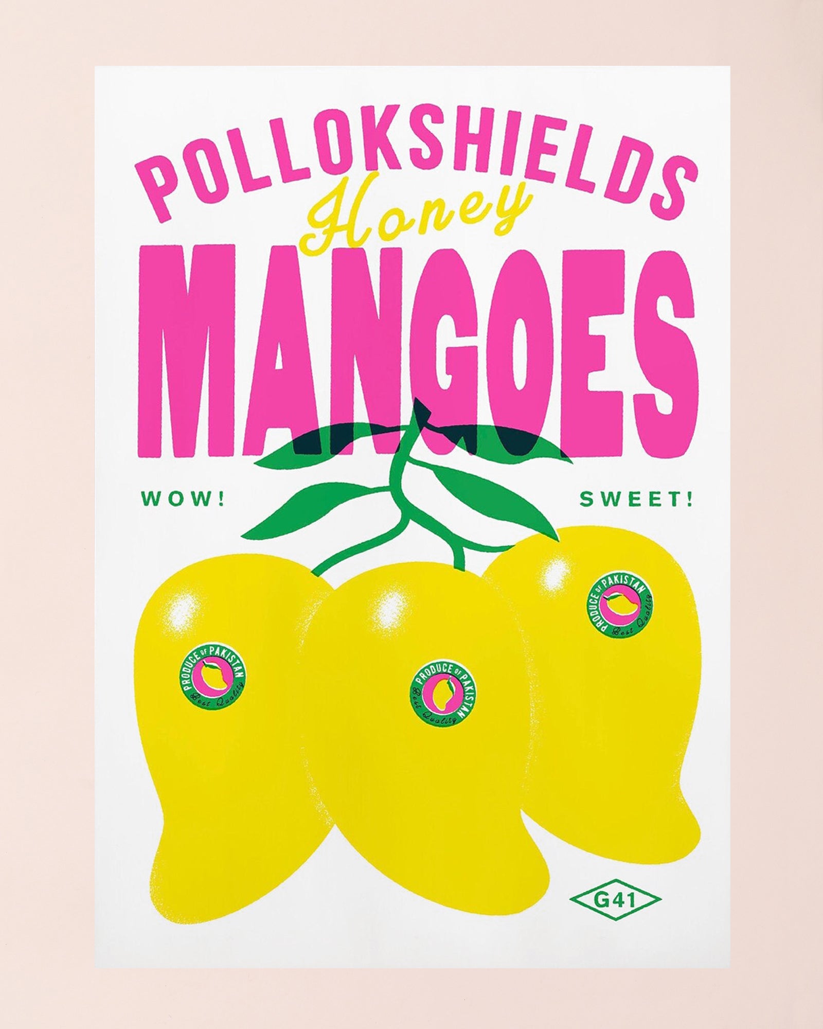 Pollokshields Honey Mangoes Print