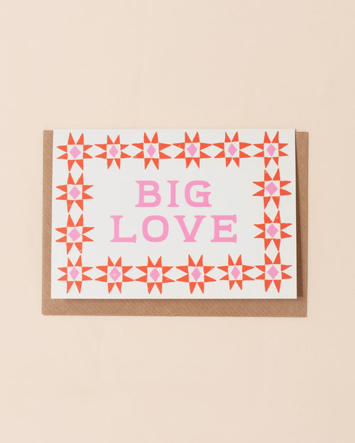 Big Love Greetings Card