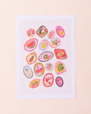 Fruit Stickers Print