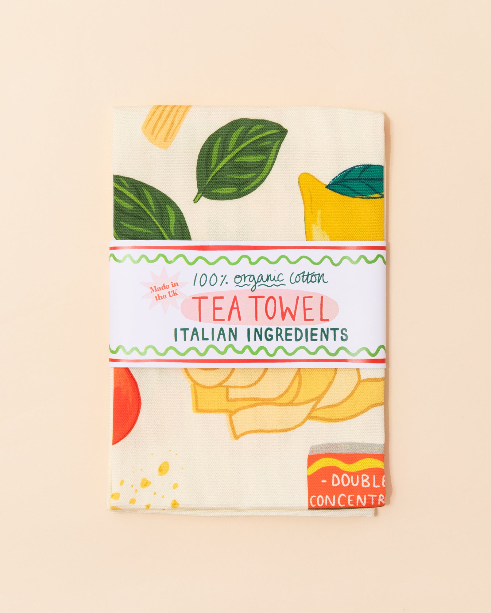 Italian Ingredients Tea Towel