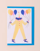 Birthday Clown Greetings Card