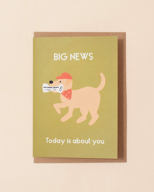 Big News Birthday Greetings Card
