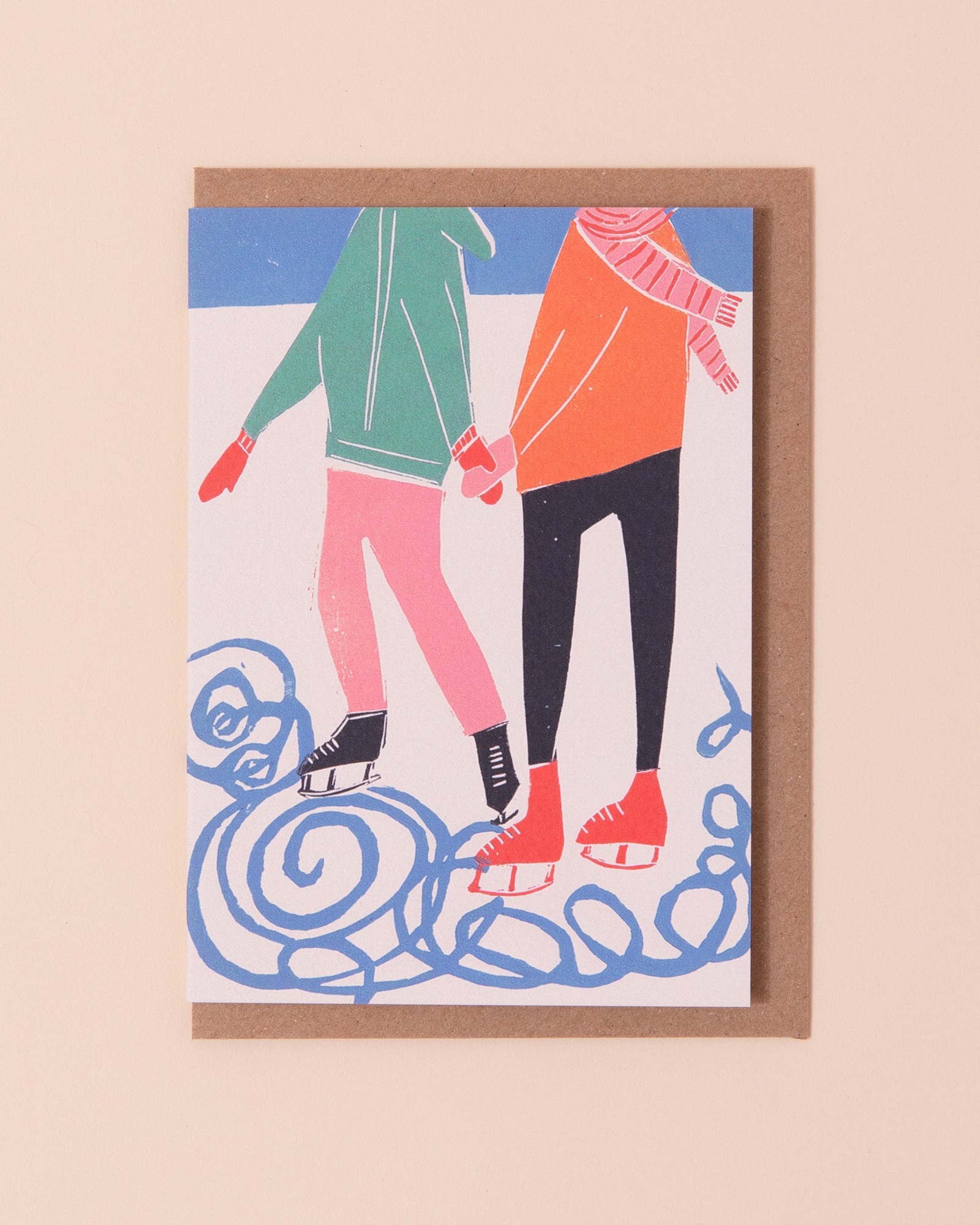 Christmas Skating Card