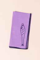 Embroidered Linen Napkin | Fish