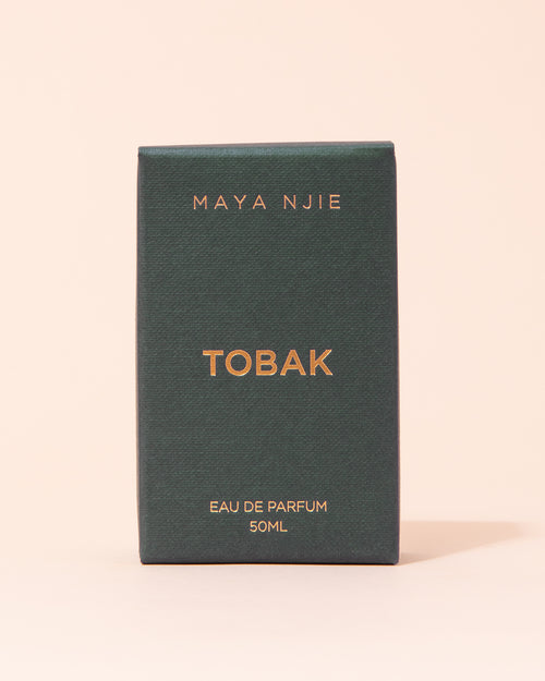 Green box of Maya Njie Tobak fragrance