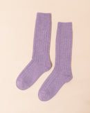 Merino Bed Socks | Lilac
