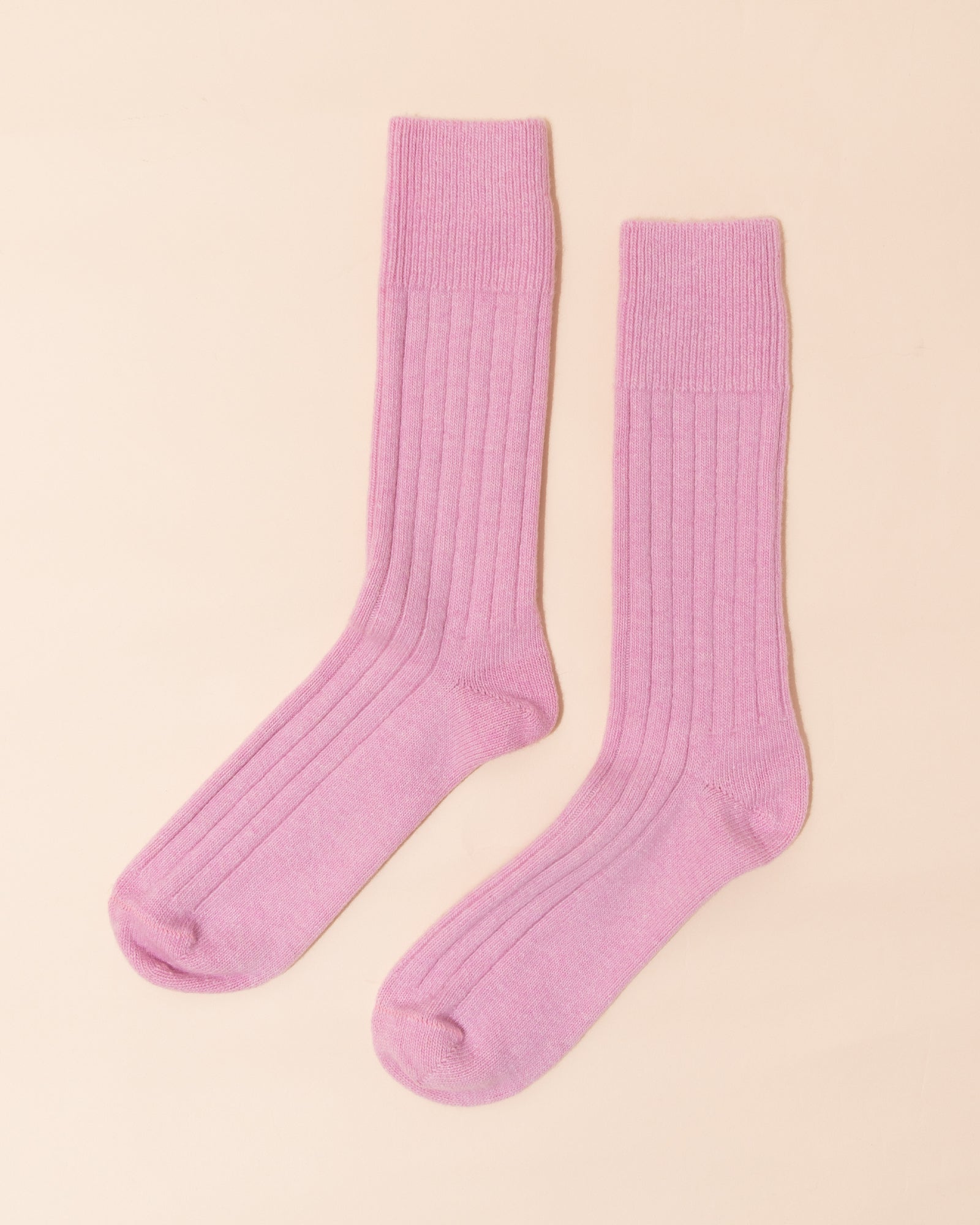 Merino Bed Socks | Pink