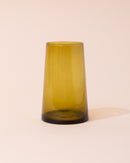 Recycled amber Moroccan glass highball