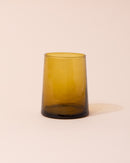 Recycled amber Moroccan glass tumbler 