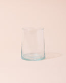 Recycled clear Moroccan glass tumbler 