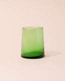 Recycled green Moroccan glass tumbler 