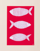 Nancy Mckie Three Pink Fish Print