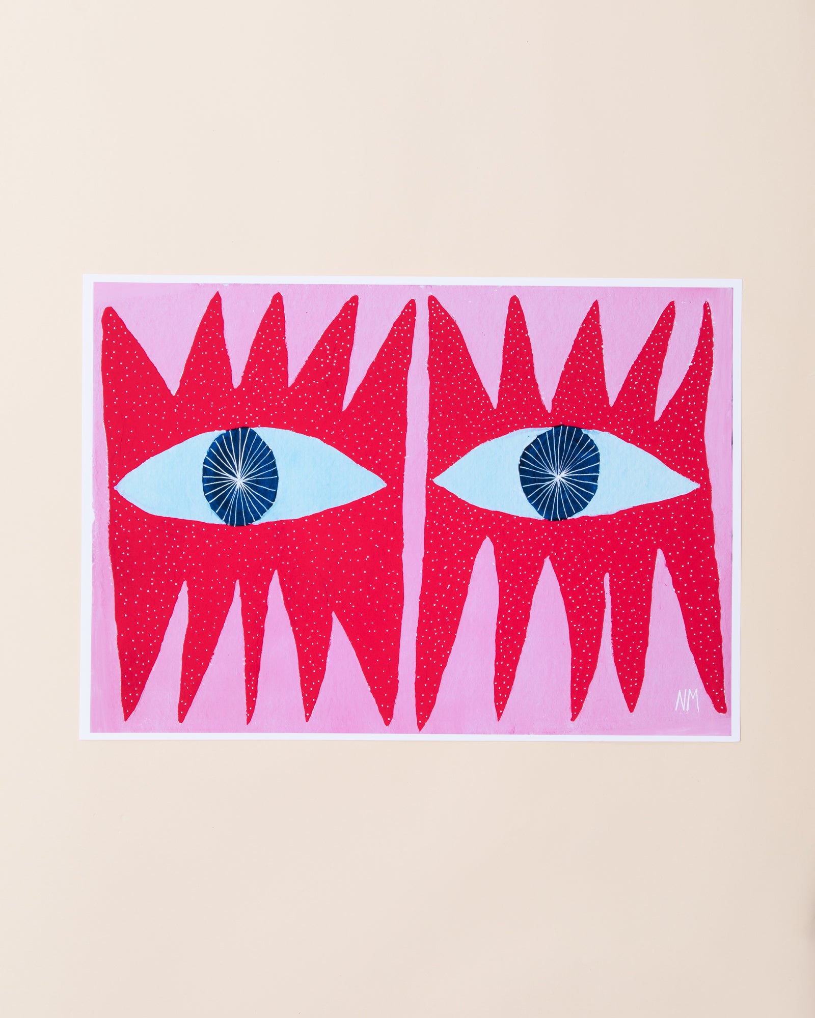 Nancy Mckie Red Eyes Print