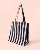 Stripe Tote Bag | Black + White