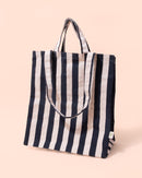 Stripe Tote Bag | Black + White