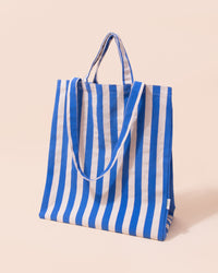 Stripe Tote Bag | Blue + White