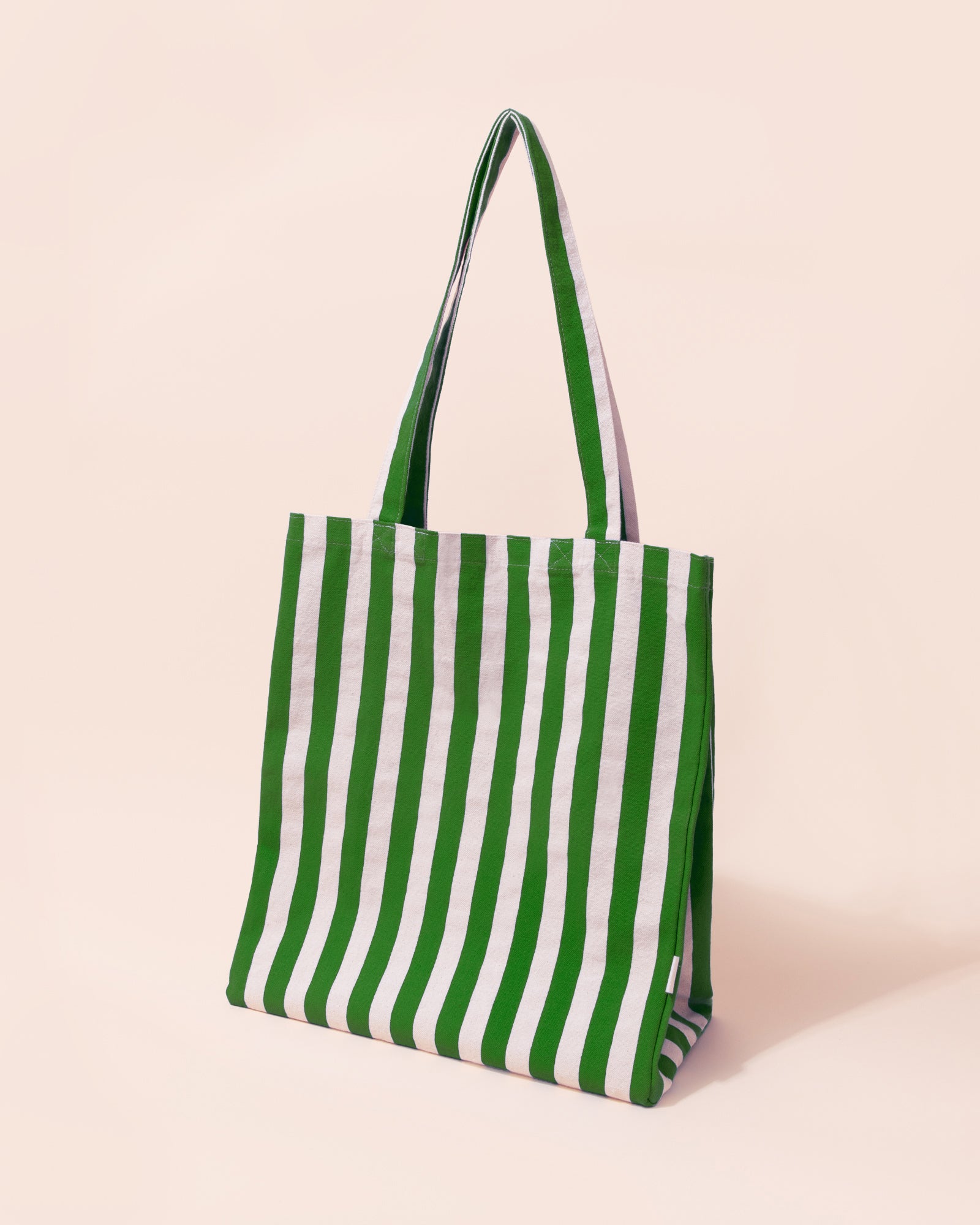 Stripe Tote Bag | Green + White