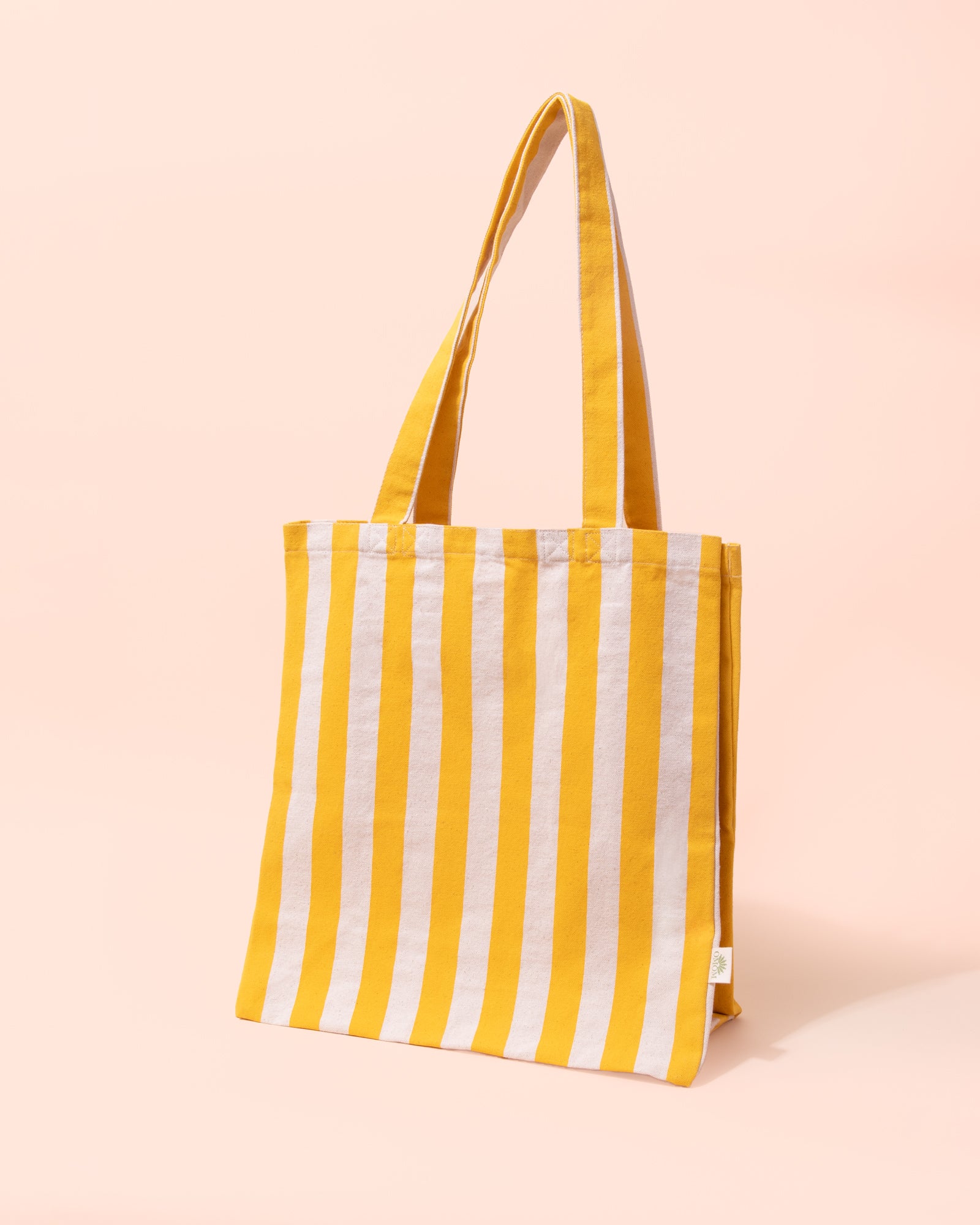 Stripe Tote Bag | Yellow + White