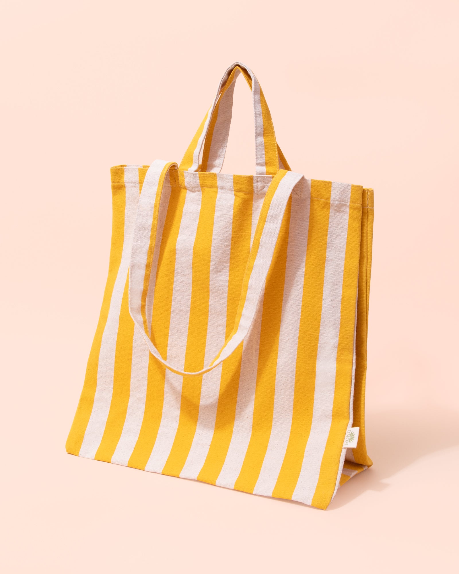 Stripe Tote Bag | Yellow + White