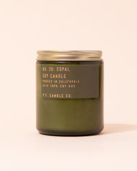 Green Copal candle in a glass jar by P.F Candle