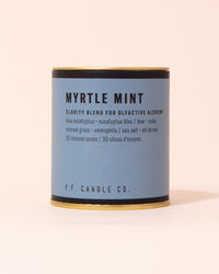 Blue mint incense cones by P.F Candle