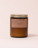 Wild Herb Tonic P.F Candle Co. soy candle in an amber glass jar